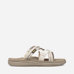 Teva Voya Slide Sandaler Dame Hvide (DK DHQX)
